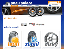 Tablet Screenshot of pneu-palace.cz